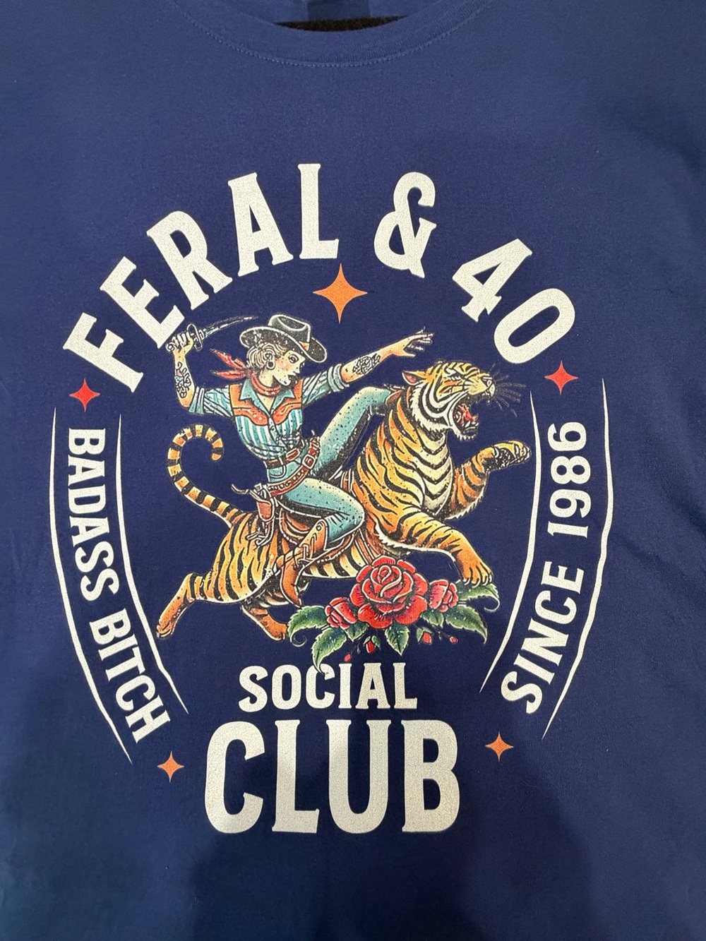 NWT Navy Feral & 40 Tee XXL